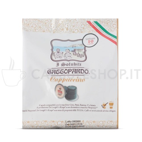 Cappuccino in capsule compatibili Nespresso di Gattopardo Toda