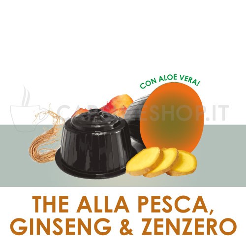 Dolce Gusto compatible capsules. peach tea ginseng and ginger