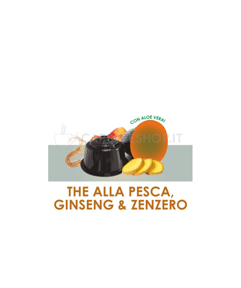 Dolce Gusto-compatibele capsules. perzikthee, ginseng en gember