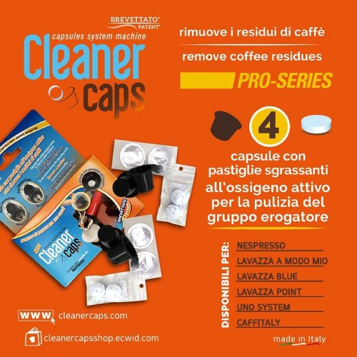 specifiche detergente cleaner caps