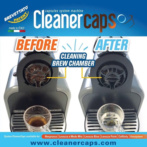 pulizia capsule detergenti macchine Nespresso all'ossigeno attivo